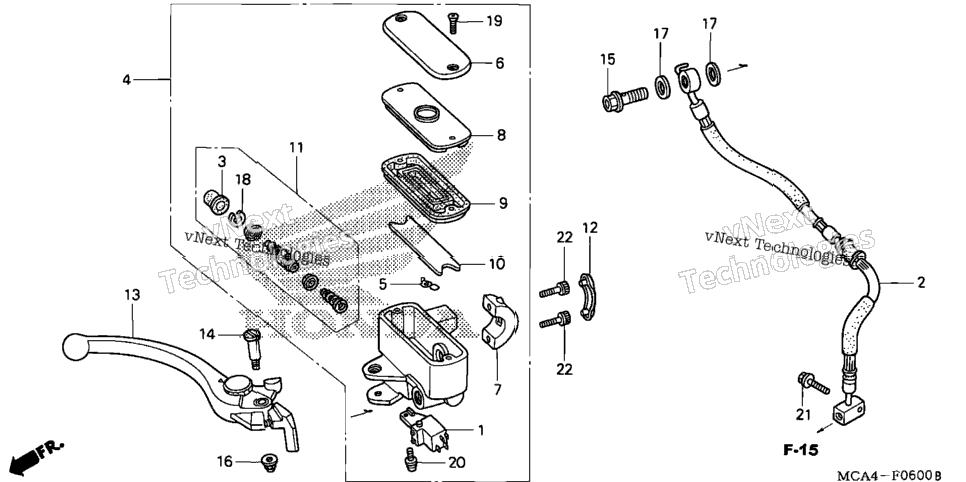 Front Brake Master Cylinder
