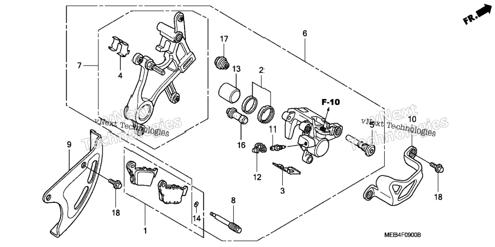 Rear Brake Caliper