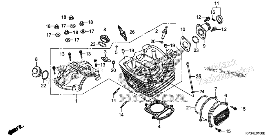 Cylinder Head Cover + Cylinder Head