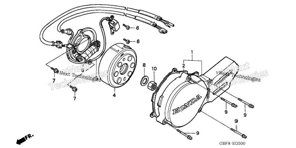 Left Crankcase Cover ('03-'04)