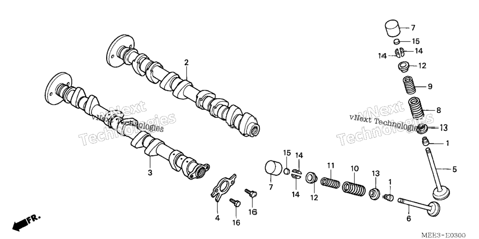 Camshaft + Valve