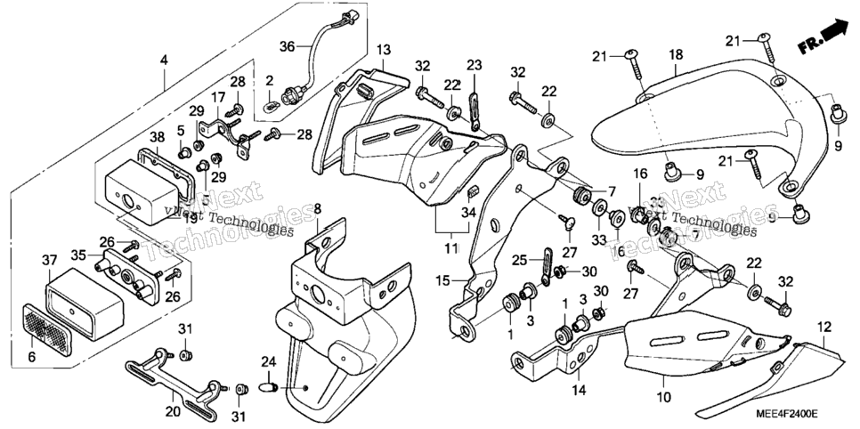 Rear Fender ('03-'04)