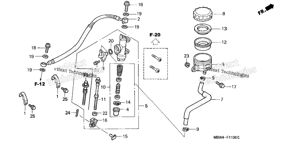 Rear Brake Master Cylinder