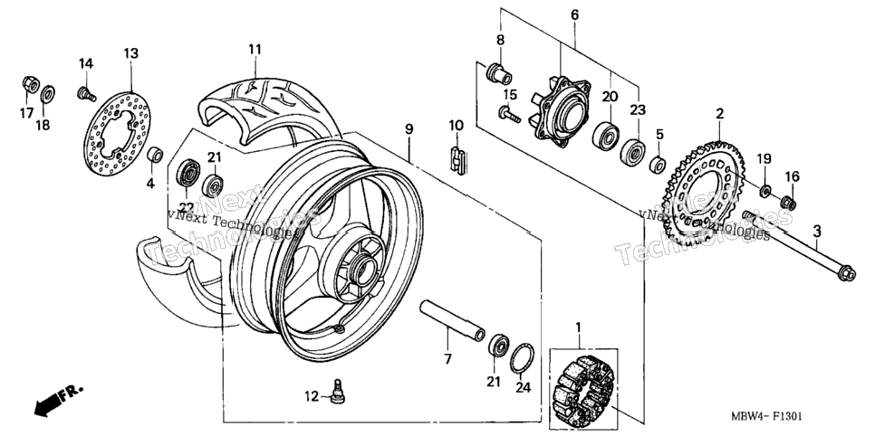 Rear Wheel ('01-'06)