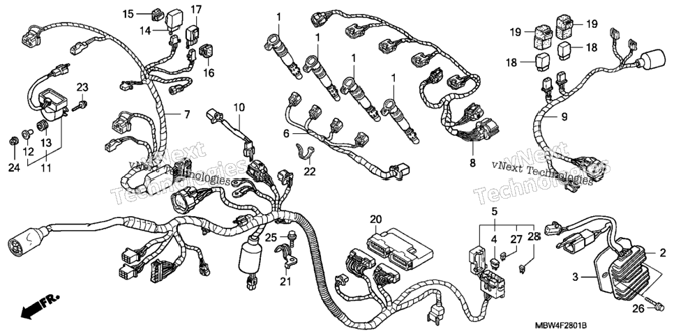 Wire Harness ('01-'03)