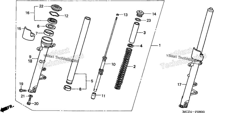 Front Fork ('02-'03)