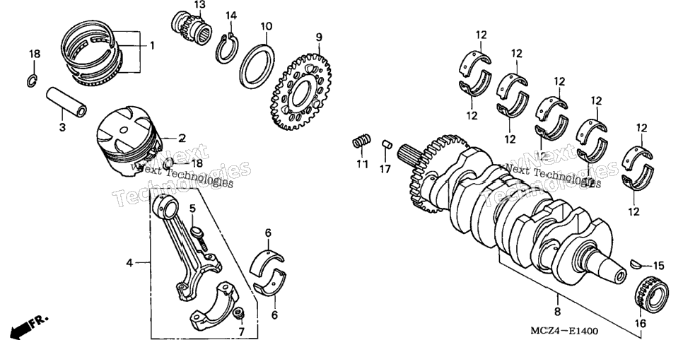 Crankshaft + Piston