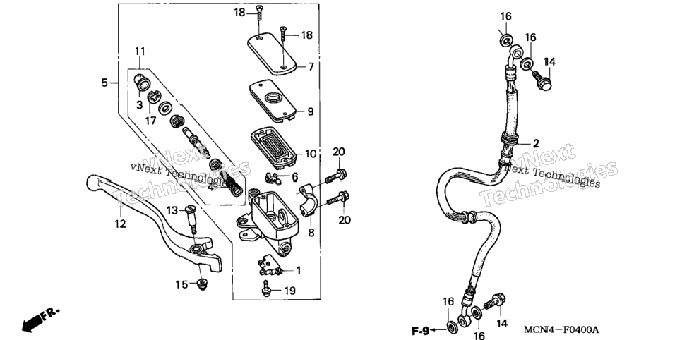 Front Brake Master Cylinder