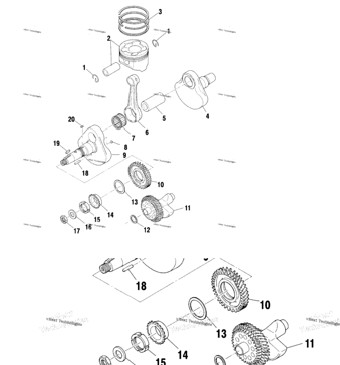Crankshaft & Piston A01cl50aa