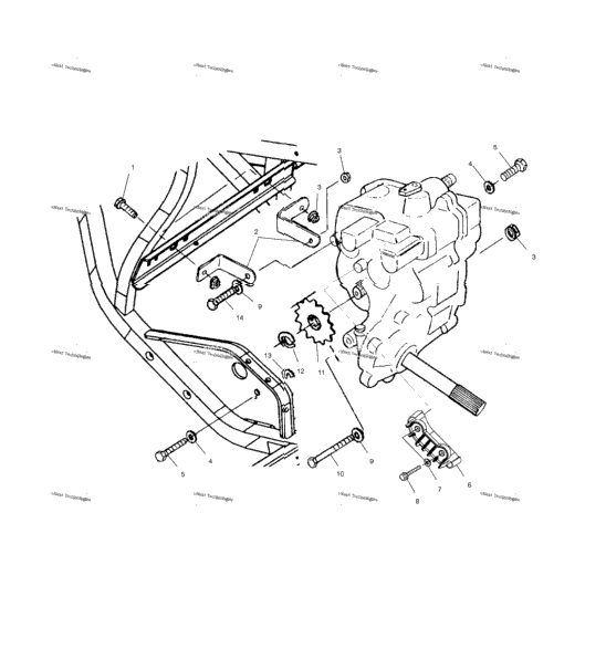 Gearcase Mounting A01cl50aa