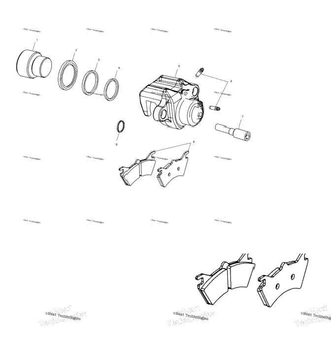 Rear Brake Caliper A01cl50aa