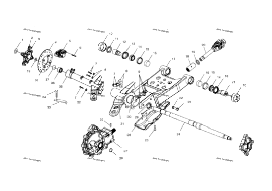 Swing Arm/Rear/Gearcase Mounting