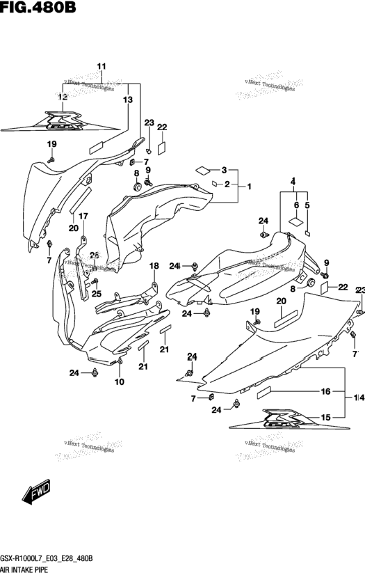 Air Intake Pipe (Ykv,Yvz)