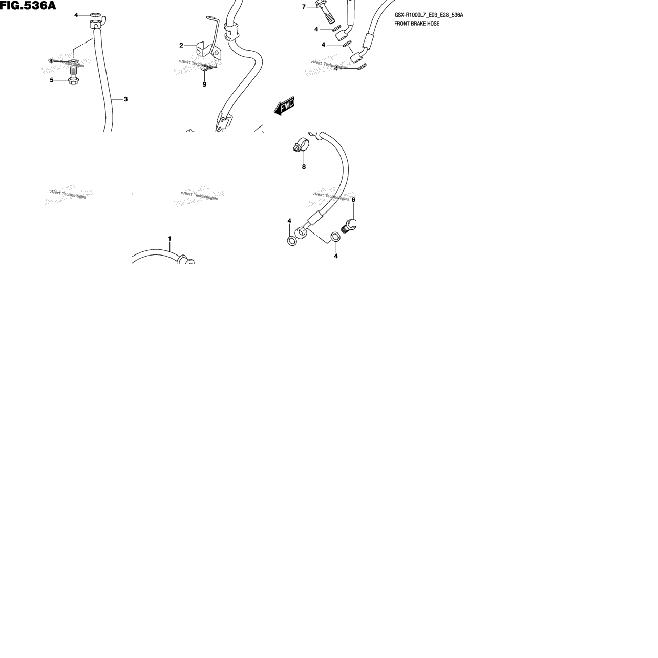 Front Brake Hose (Gsx-R1000l7 E03)