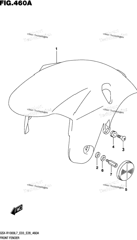 Front Fender (Gsx-R1000l7 E03)