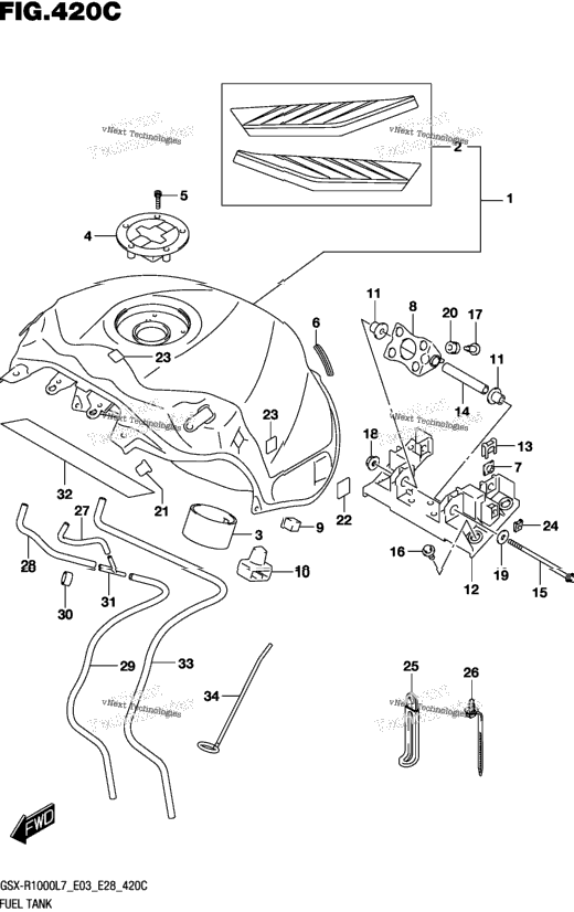 Fuel Tank (Gsx-R1000l7 E28) (Ysf)
