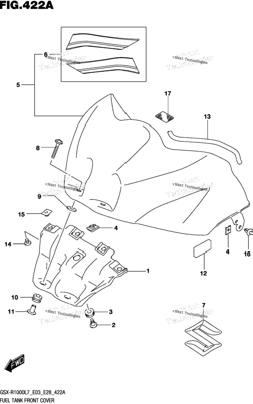 Fuel Tank Front Cover (Ysf)
