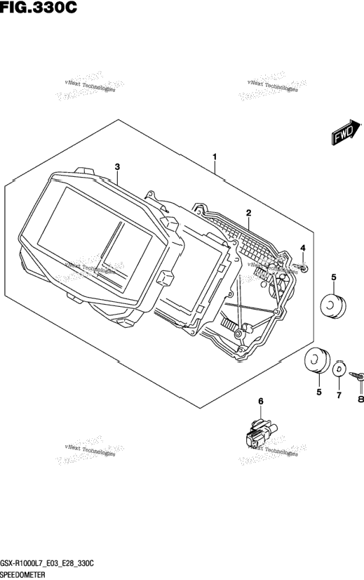 Speedometer (Gsx-R1000l7 E33)