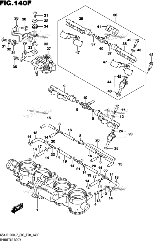 Throttle Body (Gsx-R1000al7 E33)