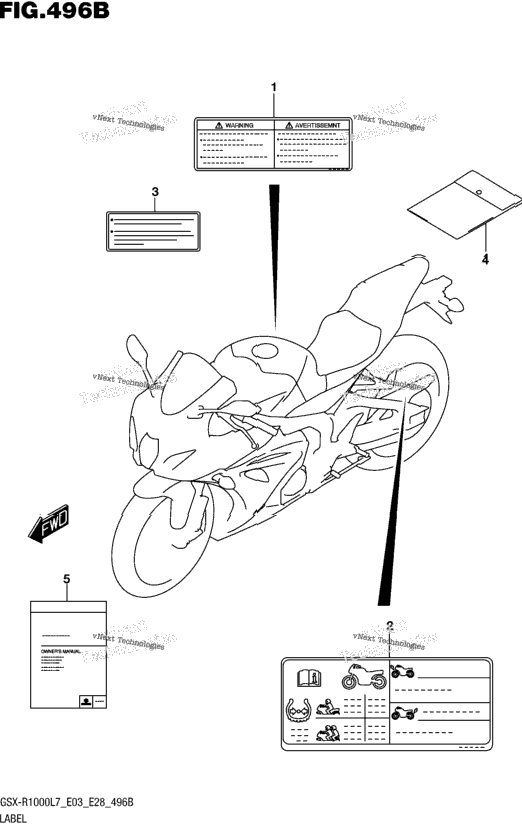Label (Gsx-R1000l7 E28)