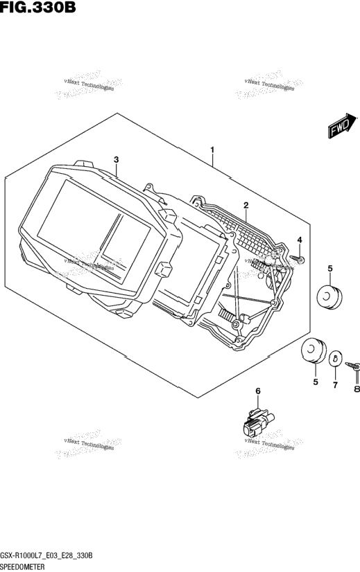 Speedometer (Gsx-R1000l7 E28)