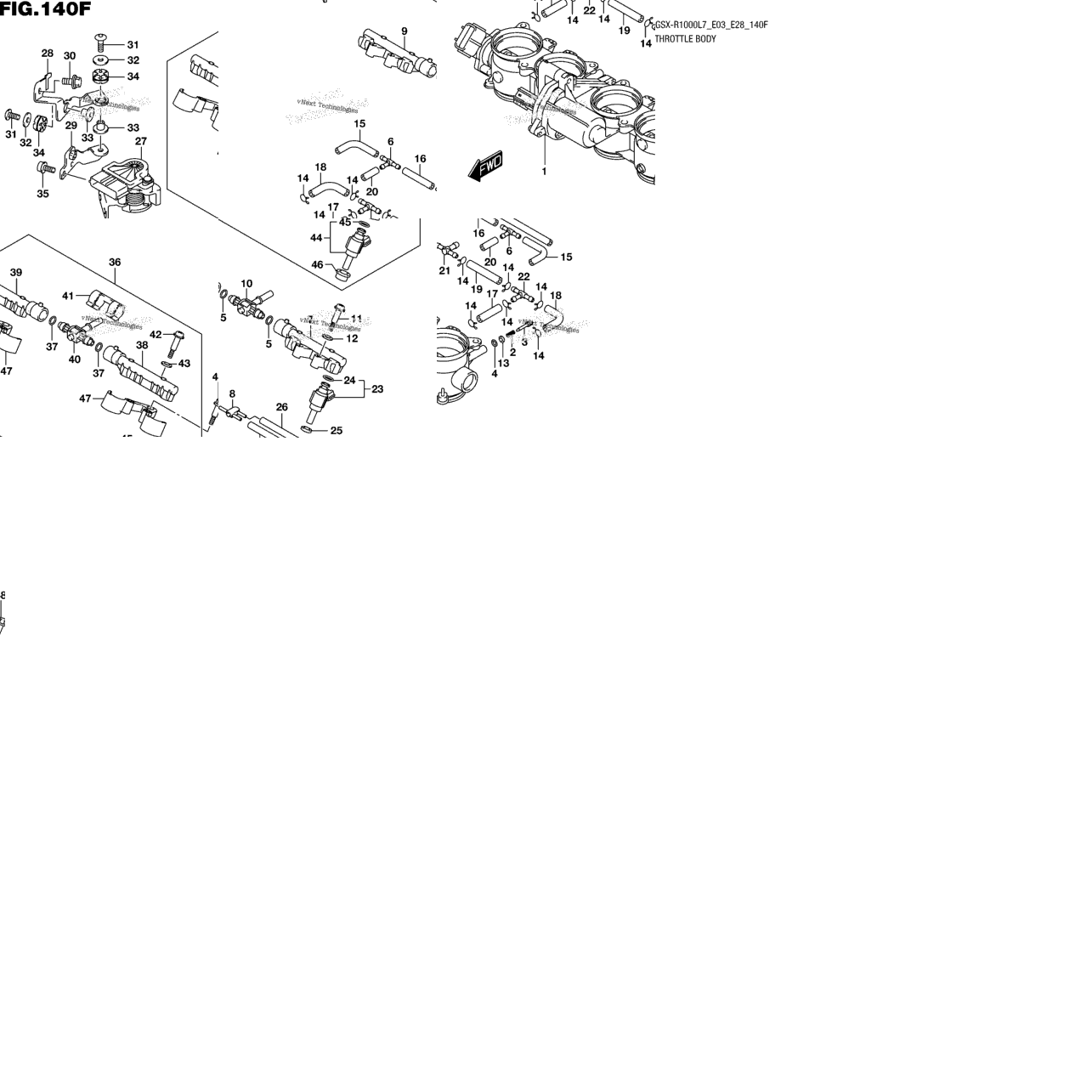 Throttle Body (Gsx-R1000al7 E33)