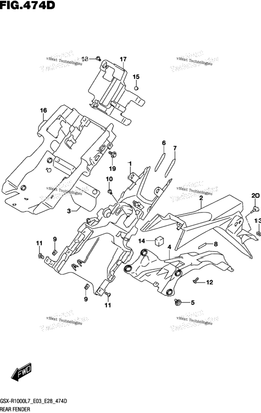 Rear Fender (Gsx-R1000al7 E03)