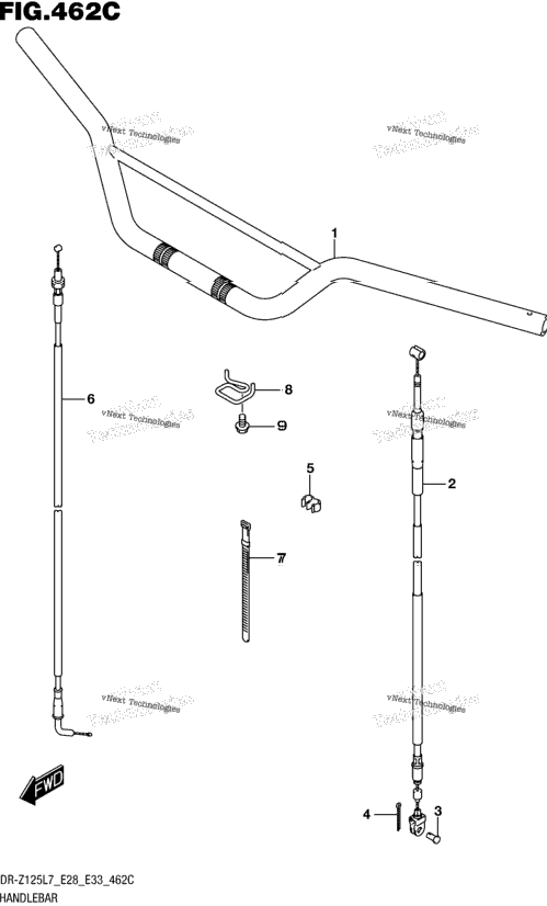 Handlebar (Dr-Z125l E33)