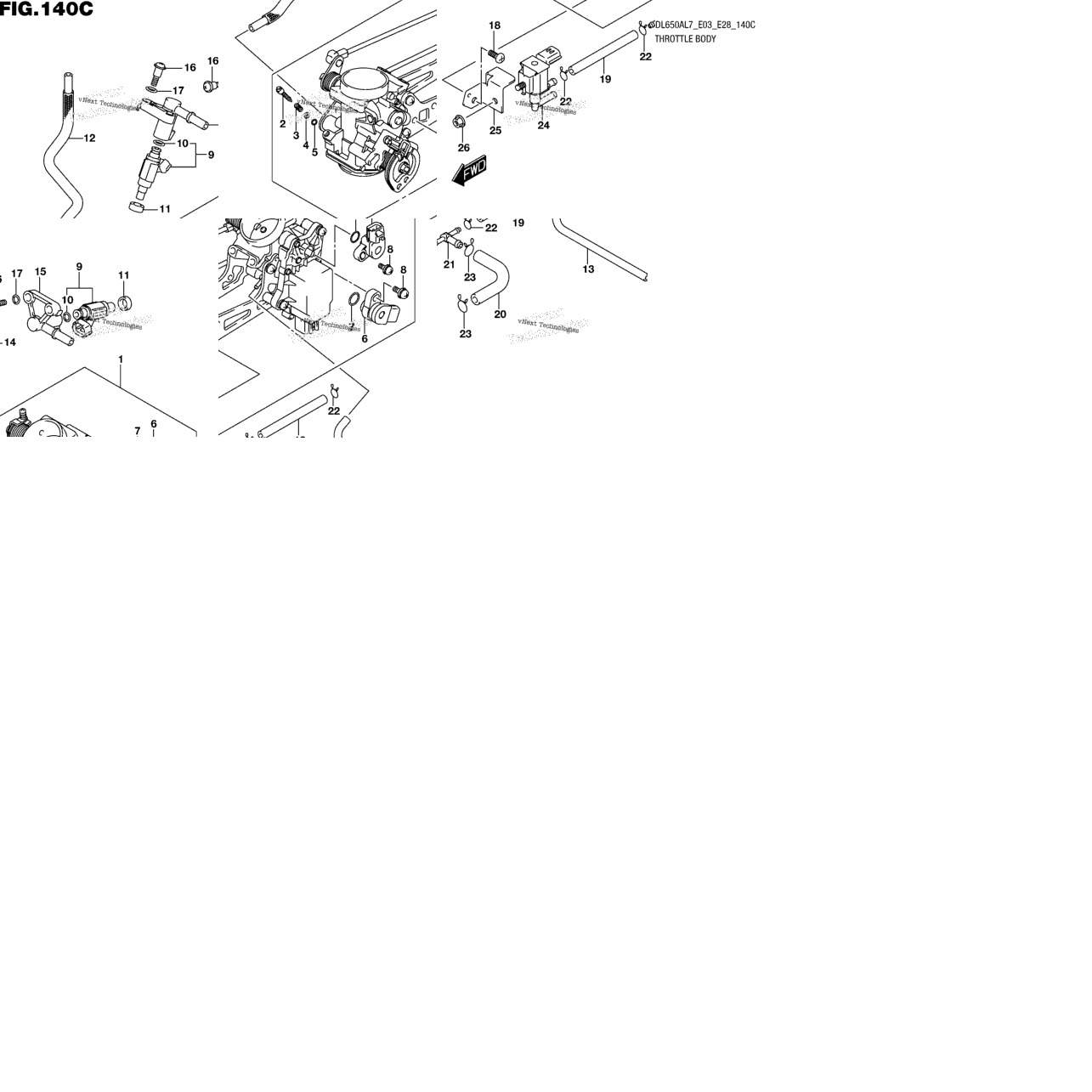 Throttle Body (Dl650al7 E33)