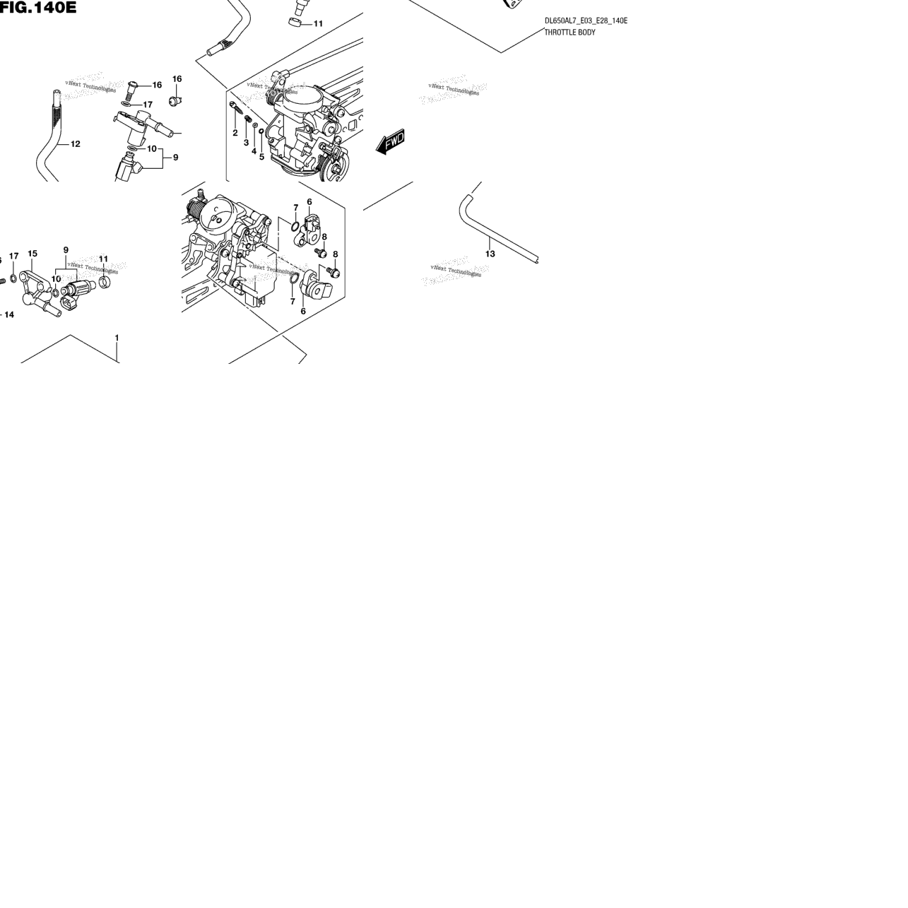 Throttle Body (Dl650xal7 E28)