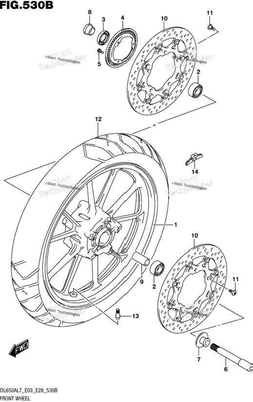 Front Wheel (Dl650al7 E28)