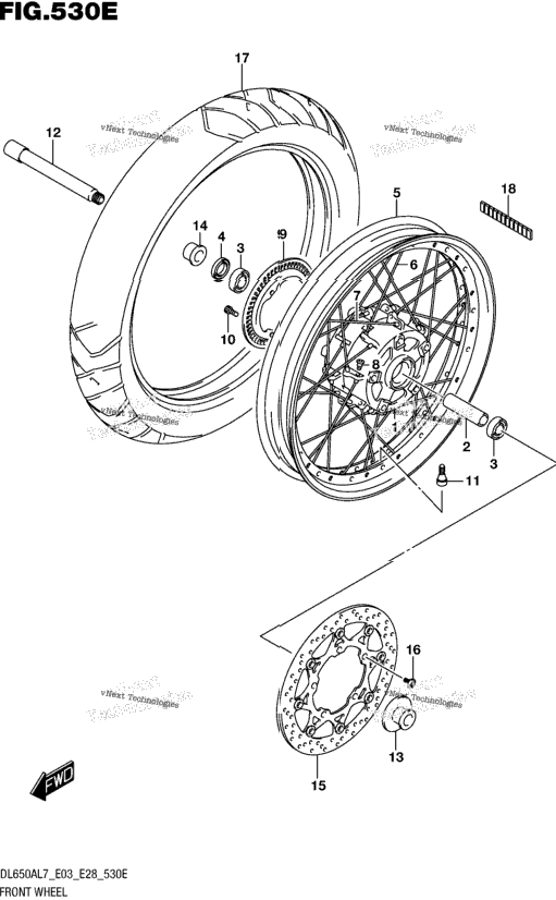 Front Wheel (Dl650xal7 E28)