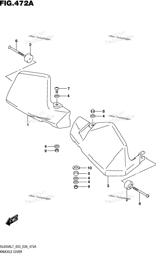 Knuckle Cover (Dl650xal7 E03)