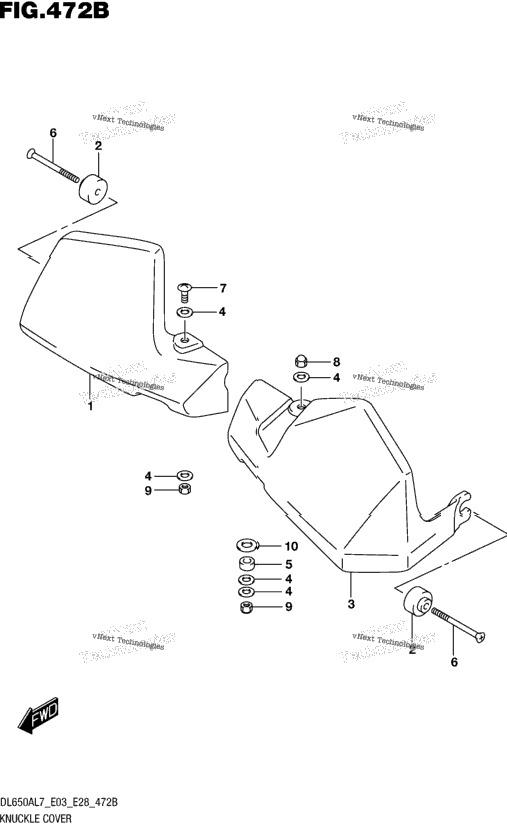 Knuckle Cover (Dl650xal7 E28)