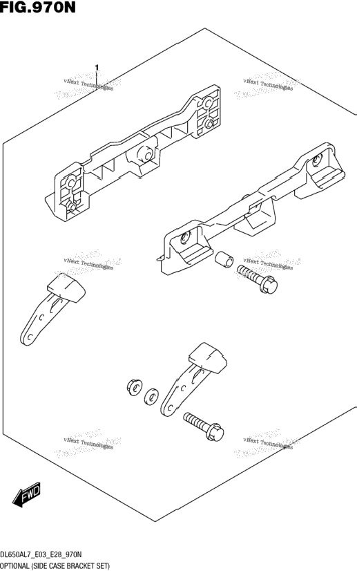 Optional (Side Case Bracket Set)