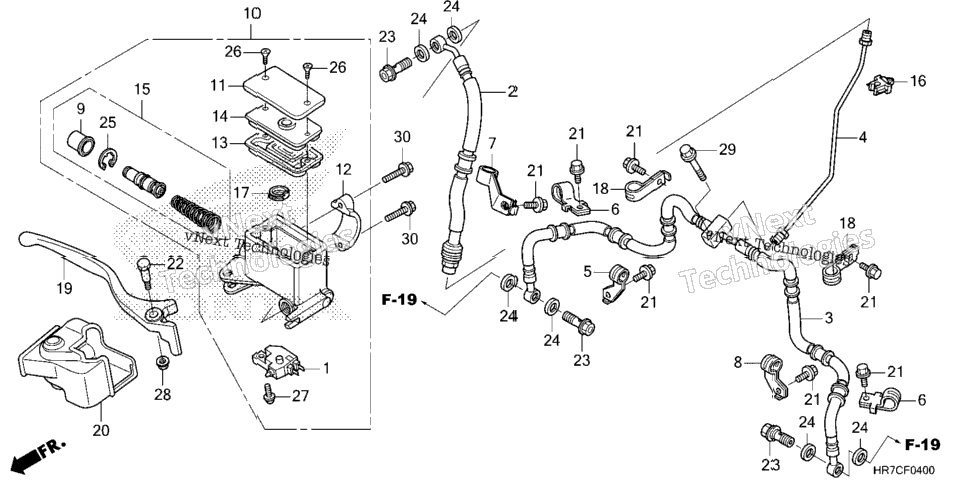 FRONT BRAKE MASTER CYLINDER
