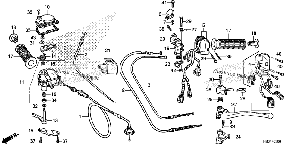 Handle Lever@Switch@Cable