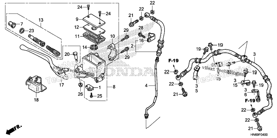 Front Brake Master Cylinder