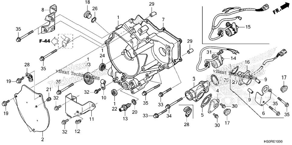 Rear Crankcase Cover