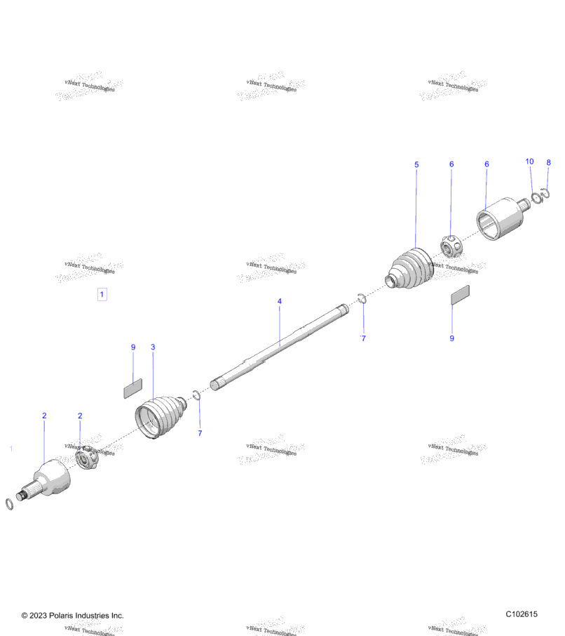 Drive Train, Drive Shaft, Front