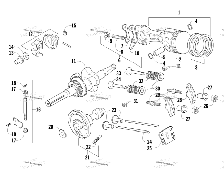 Piston And Crankshaft