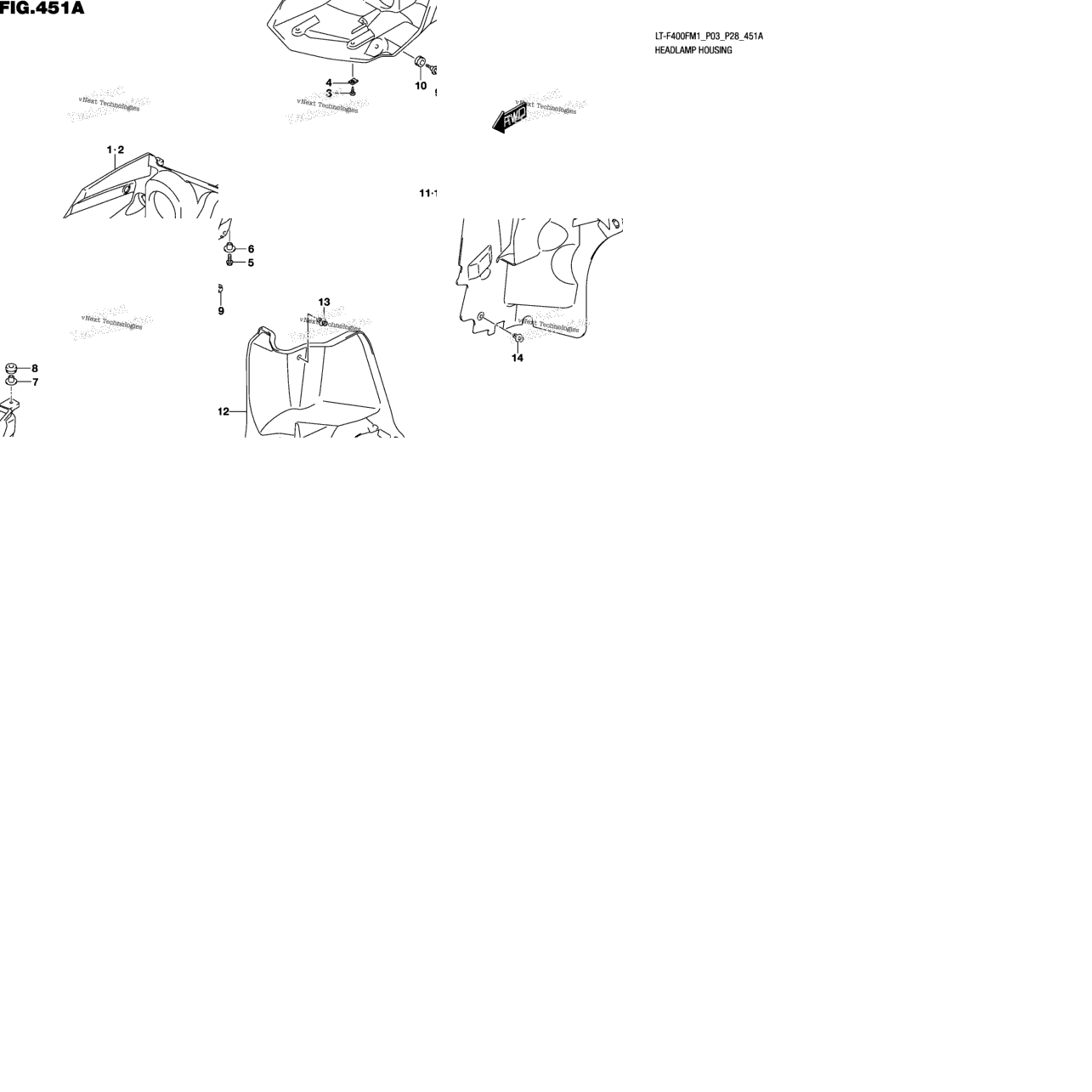 Headlamp Housing