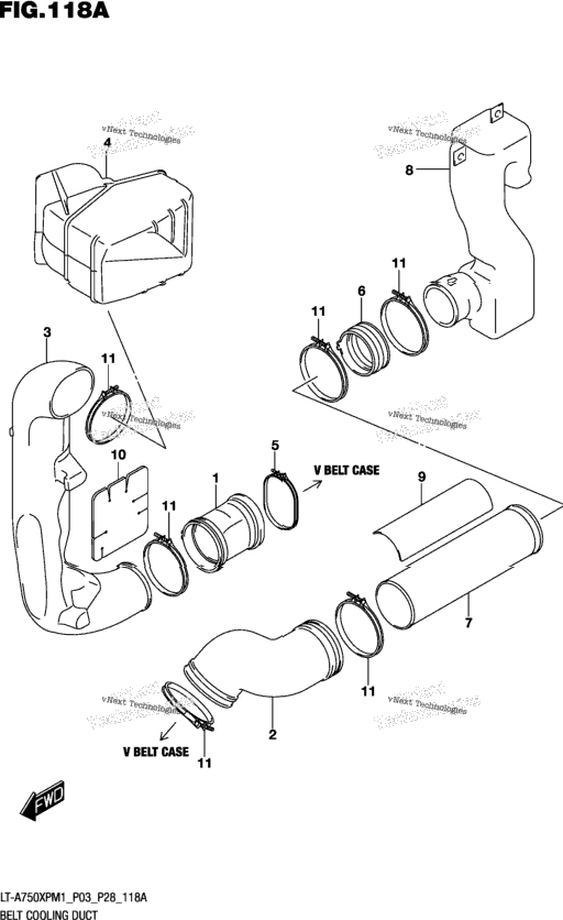 Belt Cooling Duct