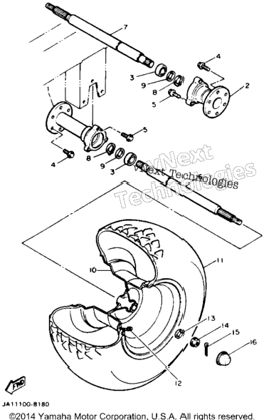 Rear Axle Wheel