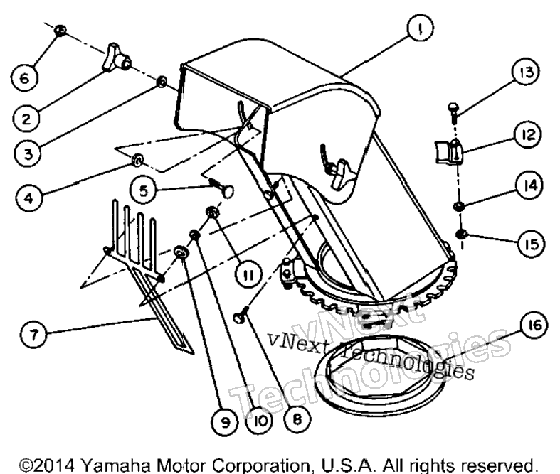 Snowblower Std Chute Option