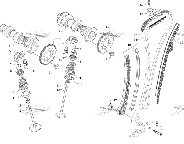 Valve Train And Cam Assemblies