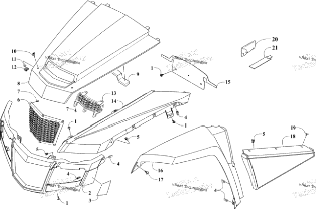 Front And Side Panel Assemblies