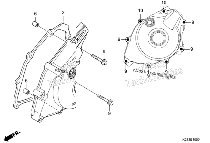 Left Crankcase Cover