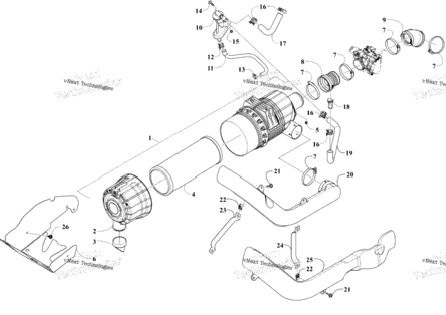 Air Intake And Belt Cooling Assembly