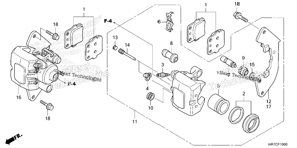 FRONT BRAKE CALIPER
